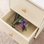 اثاث مكتبي فاخر رخامي وقاعدة استيل ذهبي - Image 5