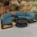 جلسة خارجية دائرية مودرن على شكل دائري