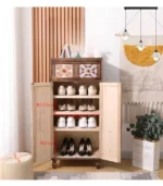 خزانة احذية كبيرة بتصميم ريفي - Image 3