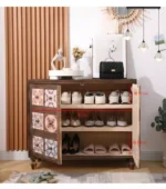 خزانة احذية كبيرة بتصميم ريفي - Image 2