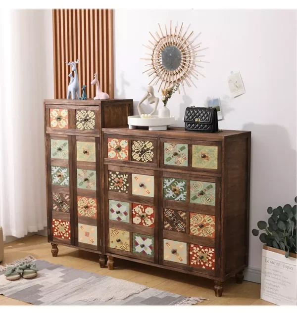 خزانة احذية كبيرة بتصميم ريفي 