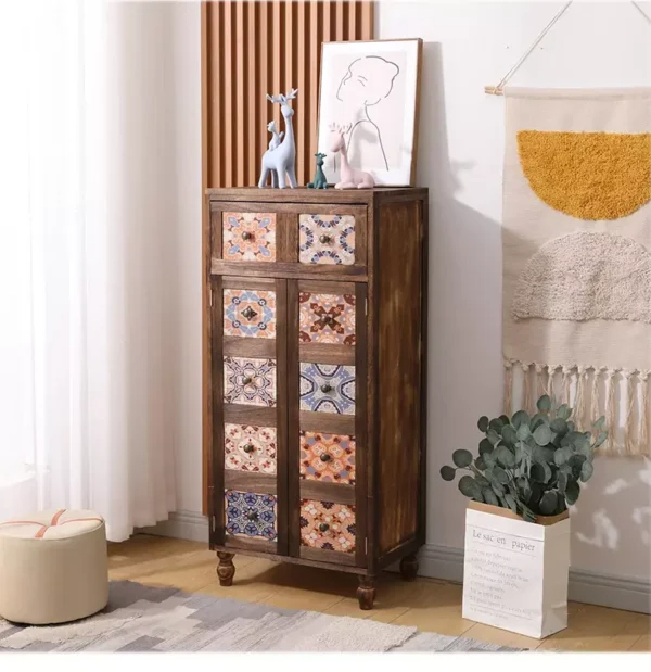 خزانة احذية كبيرة بتصميم ريفي 