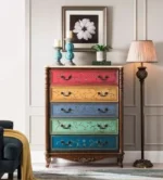 خزانة أدراج خشب لغرفة المعيشة - Image 4