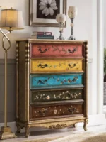 خزانة أدراج خشب لغرفة المعيشة - Image 12