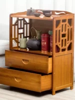 خزانة تخزين خشب لغرفة المعيشة - Image 4