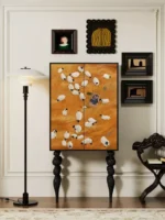 ⁦خزانة تخزين خشب على التصميم الفرنسي⁩ - الصورة ⁦4⁩