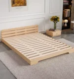 ⁦سرير مودرن خشبي بتصميم ارضي عالي الجودة⁩ - الصورة ⁦4⁩