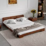 ⁦سرير مودرن خشبي بتصميم ارضي عالي الجودة⁩ - الصورة ⁦3⁩