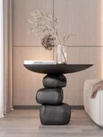 طاولة خدمة علي شكل احجار متراكبة - Image 2