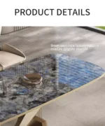 طاولة طعام فخمة رخام بتصميم شيك - Image 6