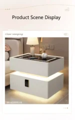 ⁦طاولة جانبية للسرير بتصميم ذكي⁩ - الصورة ⁦9⁩