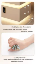 ⁦طاولة جانبية للسرير بتصميم ذكي⁩ - الصورة ⁦12⁩