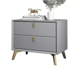 ⁦طاولة جانبية للسرير من جلد⁩ - الصورة ⁦8⁩