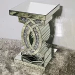 طاولة خدمة استيل وسطح زجاجي - Image 3