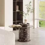 ⁦طاولة قهوة مزدوجة بتصميم حديث⁩ - الصورة ⁦5⁩