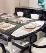 طاولة طعام مودرن مع كراسي بتصميم حديث - Image 11