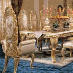 طاولة طعام من تصميم ملكي - Image 5