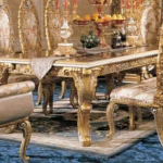 طاولة طعام من تصميم ملكي - Image 2