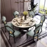 ⁦طاولة طعام فخمة دائرية⁩ - الصورة ⁦4⁩