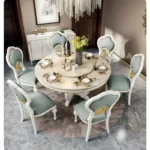 ⁦طاولة طعام فخمة دائرية⁩ - الصورة ⁦7⁩