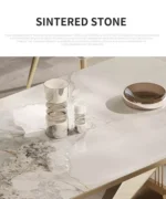 طاولة طعام فخمة رخام بتصميم شيك - Image 7