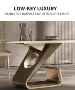 طاولة طعام فخمة رخام بتصميم شيك - Image 8