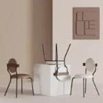 طاولة طعام رخام مع كراسي بتصميم مميز - Image 4