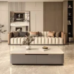 طاولة قهوة رخامية علي الطراز الحديث - Image 4