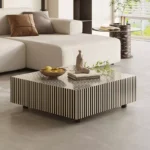 ⁦طاولة قهوة مزدوجة بتصميم حديث⁩ - الصورة ⁦4⁩