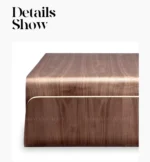 طاولة قهوة خشب على شكل منحني - Image 8