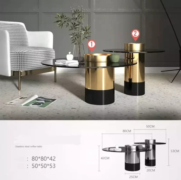 طاولات قهوة بتصميم فاخر ايطالي