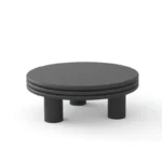 طاولة قهوة خشب بتصميم دائري - Image 7