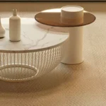 طاولة قهوة مزدوجة دائرية حديثة لغرف المعيشة - Image 3