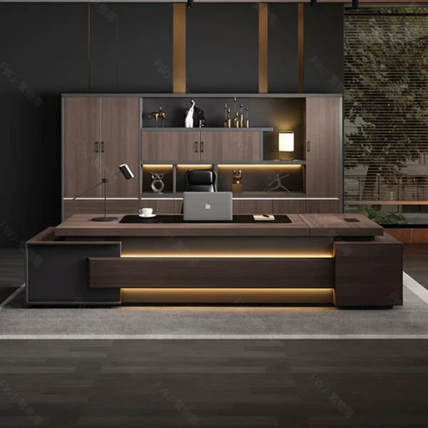 مكاتب خشب مودرن