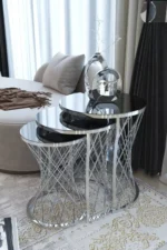 طقم طاولات جانبية 3 قطع - Image 4