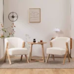 ⁦طقم كنب مودرن خشب من تصميم اسكندافي⁩ - الصورة ⁦5⁩