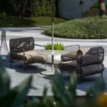 كرسي حديد خارجي لجلسة خارجية