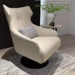 ⁦كرسي استرخاء من جلد بتصميم ايطالي⁩ - الصورة ⁦2⁩