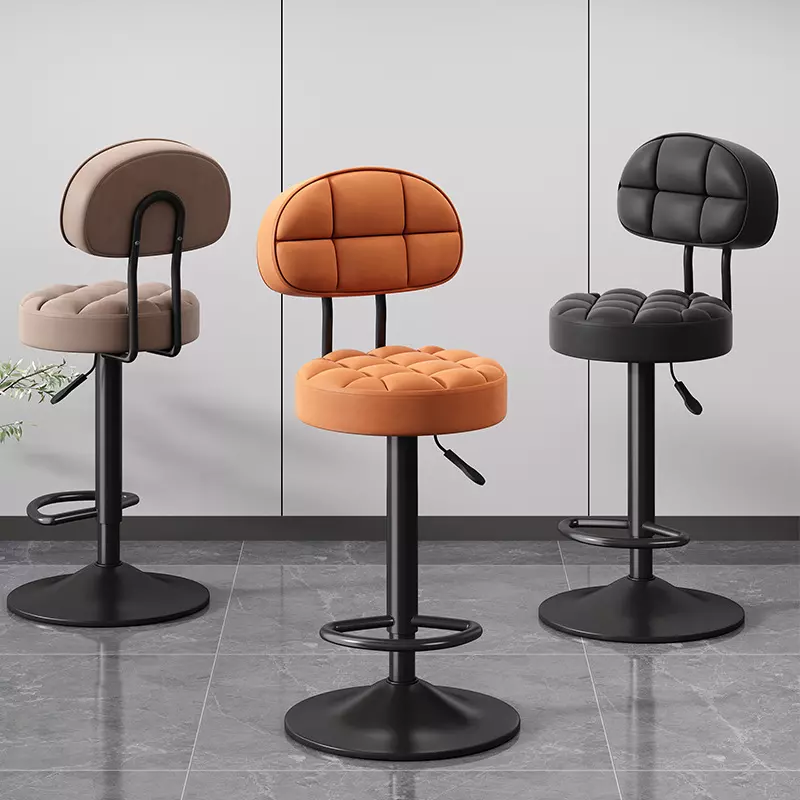 كرسي-بار (1) كرسي بار من جلد أنيق