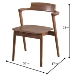 كرسي طاولة طعام من خشب - Image 13