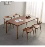 كرسي طاولة طعام من خشب - Image 10