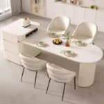 ⁦كرسي طاولة طعام بظهر دائري⁩ - الصورة ⁦2⁩