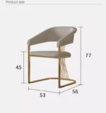 كرسي طاولة طعام بتصميم أنيق - Image 8