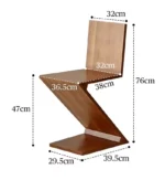 ⁦كرسي مفرد متعدد الاستخدمات على شكل منحني⁩ - الصورة ⁦12⁩