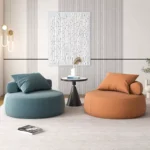 كرسي مفرد دائري بتصميم مريح - Image 2