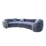 ⁦كنب زاوية بتصميم حديث منحرف الزوايا⁩ - الصورة ⁦5⁩