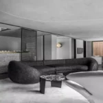 كنب زاوية بتصميم حديث منحرف الزوايا