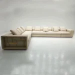 كنب زاويه جلد ايطالي فاخر - Image 5