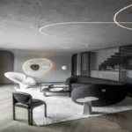 ⁦كنب زاوية بتصميم حديث منحرف الزوايا⁩ - الصورة ⁦2⁩