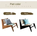 كرسي مفرد من خشب الروطان - Image 8